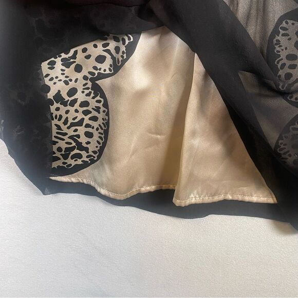 Marciano Black Sleeveless Halter Style Silk Top Size Small - Picture 8 of 10